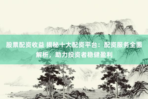 股票配资收益 揭秘十大配资平台：配资服务全面解析，助力投资者稳健盈利