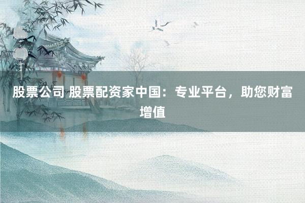 股票公司 股票配资家中国：专业平台，助您财富增值